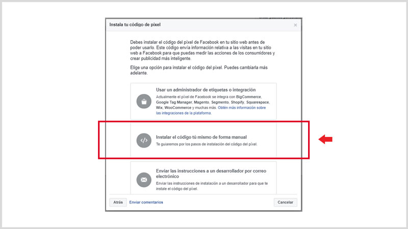 como crear pixel de facebook 5