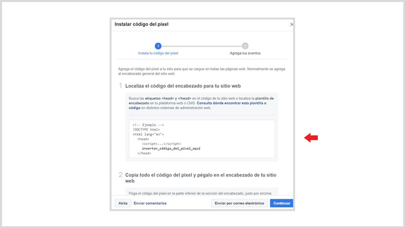 como crear pixel de facebook 7
